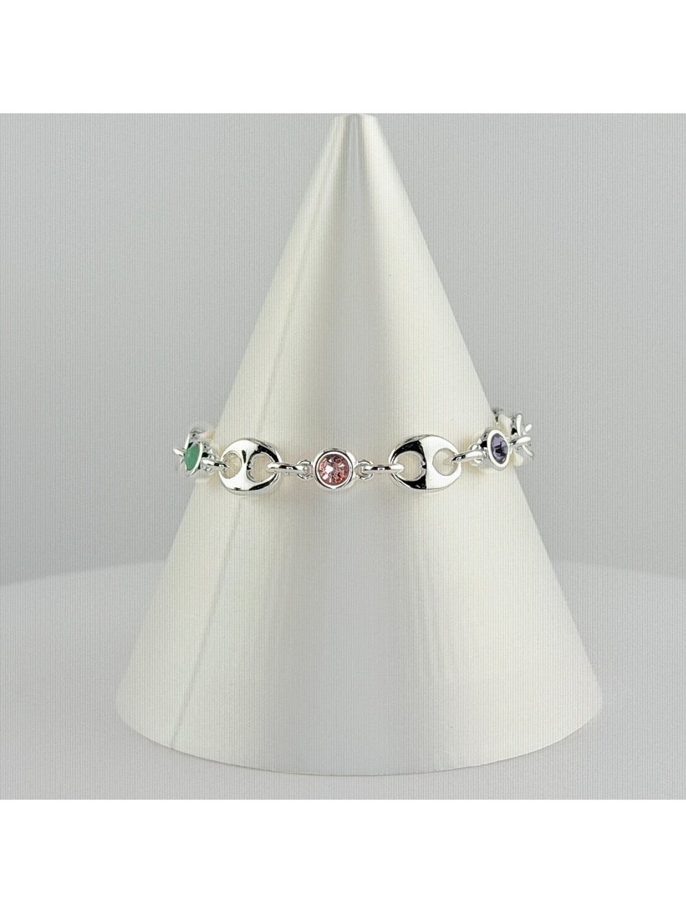 Bomb Party Single Stack Bracelet - on Silver Plating #110